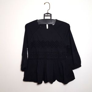 Women's Blue Rain Peasant shirt